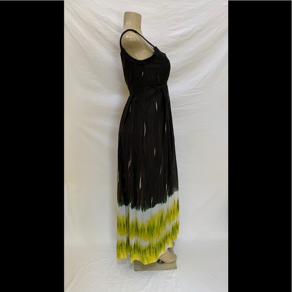 Calvin Klein Size 6 Abstract Print Maxi Dress - Picture 3 of 7